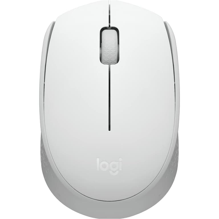 Logitech M171 Wireless Mouse For PC & Mac USB Mini Receiver Optical Tracking 12-Months Battery Life Ambidextrous - White