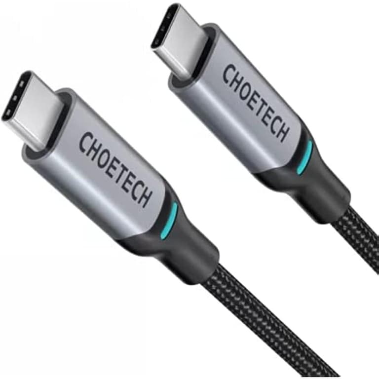 Choetech XCC-1002-GY 100W USB Type-C 1.8 Meter Braided Fast Charging Cable - Grey
