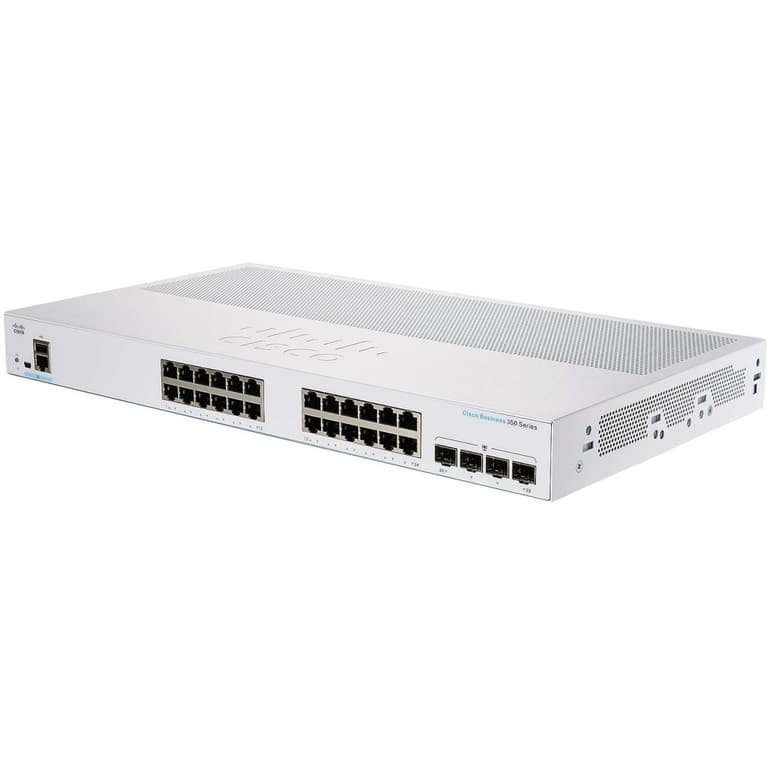 Cisco Business CBS350-24P-4X Managed Switch 24 Port Gigabit POE & 4x10G SFP+ Limited Lifetime Protection Fanless