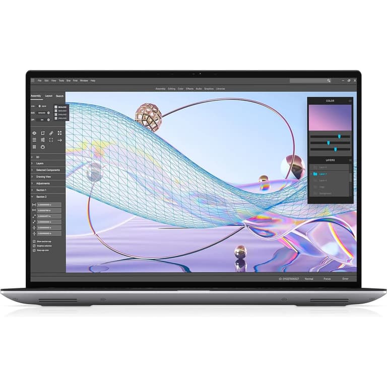 Dell Precision 5470 Mobile Workstation 12Gen Intel Core i7 14-Cores Impressive Performance w/ NVIDIA Professional Graphic Card - Gray
