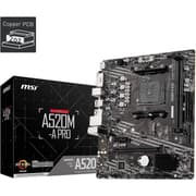 MSI A520M-A PRO Gaming AMD A520 (Ryzen AM4) Micro ATX Motherboard with M.2 Slot USB 3.2 Gen 2 Type-A product image