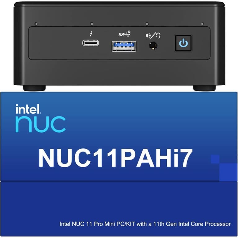 Intel NUC 11 Performance NEW Intel 11Gen Core i7 Mini PC Barebone For Home & Business - Black