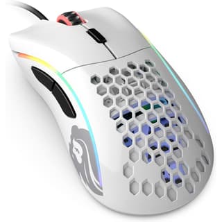 Glorious Model D Minus 62G Superlight Honeycomb Mouse RGB USB Mouse - Glossy White