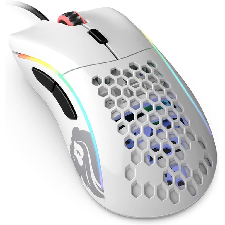 Glorious Model D 69G Superlight Honeycomb Mouse RGB USB Mouse - Glossy White