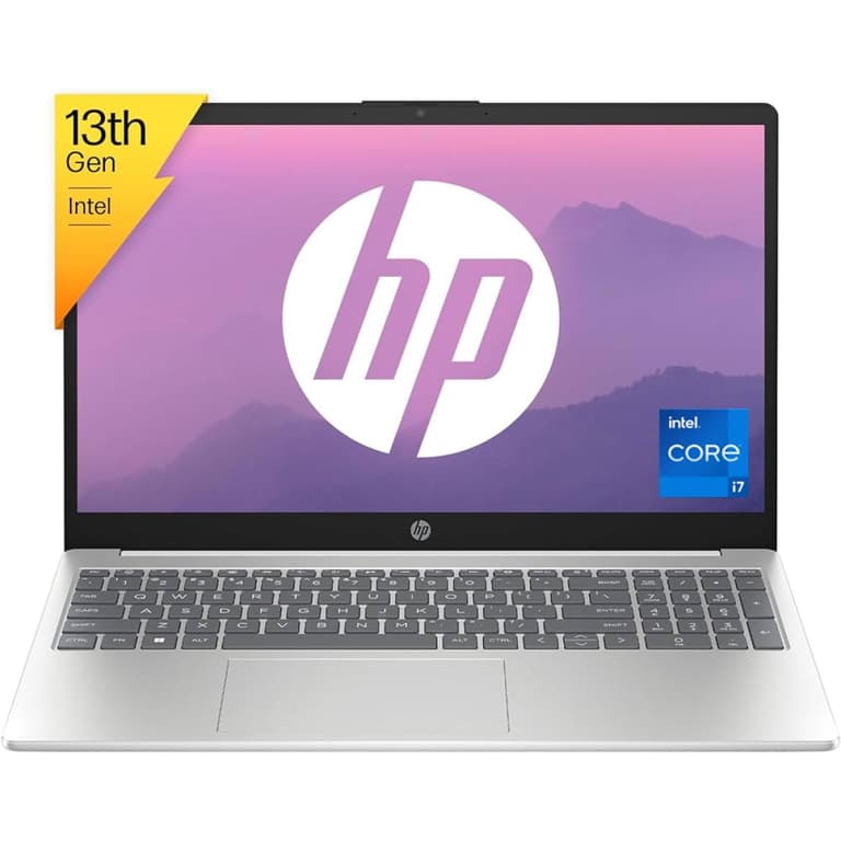 HP Laptop 15-fd0144ne (2023) NEW 13th Gen Intel Core i7 10-Cores Slim Design w/ HP Fast Charge - Silver