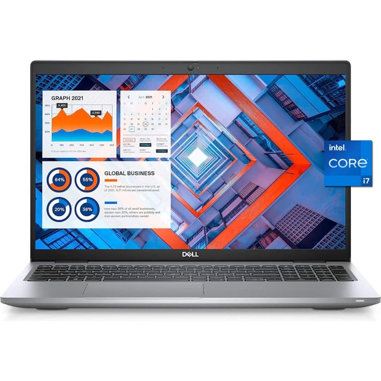 Dell Latitude 5520 NEW Intel 11th Gen Core i7 4-Cores Business Laptop w/ Backlit Keyboard - Grey