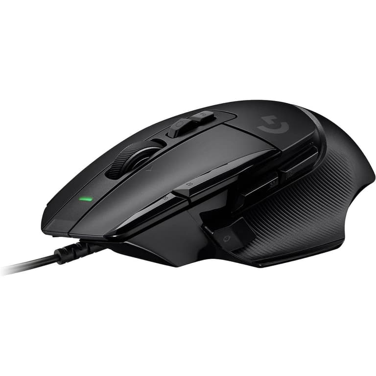 Logitech NEW G502 X HERO 25K Sensor Wired LIGHTFORCE Hybrid Optical-Mechanical Primary Switches For PC macOS & Windows , Black