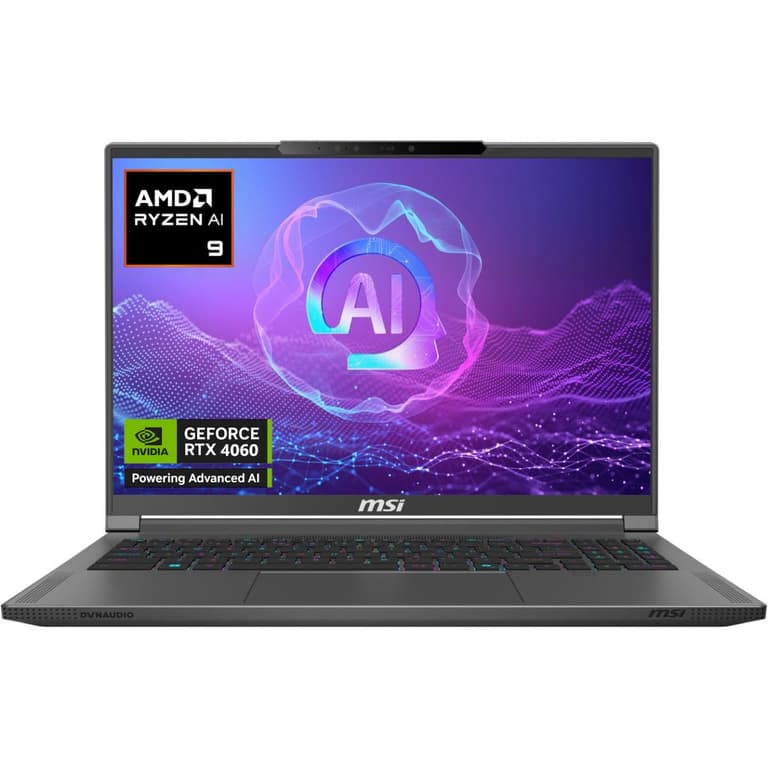 MSI CREATOR A16 AI+ (2024) AMD Ryzen AI 9 365 10-Cores Next-Level AI-Powered w/ Nvidia RTX 4060 8GB DDR6 & IPS 2.5K 240Hz Display - Gray