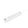 Philips Power Strip 4 AC Outlet, 1 X USB-C, 2 X USB with overload Protection, 2M EU product thumbnail 1