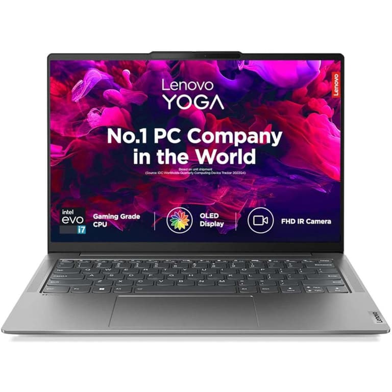 Lenovo Yoga Slim 6 (2024) NEW 13Gen Intel Core i7 13700H HIGH Performance 14-Cores Slim & Powerful Full Aluminium w/ OLED 400nits Display & BIG Battery - Storm Grey