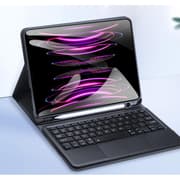 DUX DUCIS TK Series Bluetooth Keyboard Leather Case with Touchpad & Smart Sleep Function For iPad Pro 11 (2020/2021/2022)/ Air 4/ 5 English Layout - Black product image