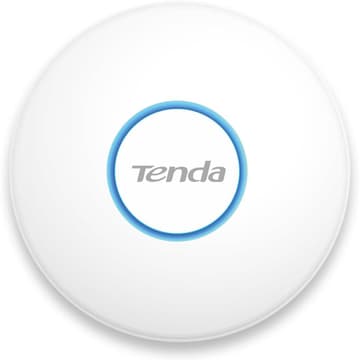 Tenda (i27) AX3000 Wi-Fi 6 Ceiling Access Point 1 x PoE Go LAN Port, WPA3 Security, Multiple SSID, up to 400㎡ WIFI Coverage, Central Management, 802.3at PoE+ Powered, with Power Supply - White