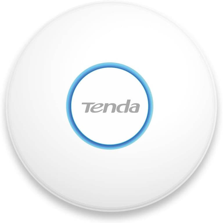 Tenda (i27) AX3000 Wi-Fi 6 Ceiling Access Point 1 x PoE Go LAN Port, WPA3 Security, Multiple SSID, up to 400㎡ WIFI Coverage, Central Management, 802.3at PoE+ Powered, with Power Supply - White