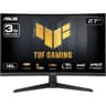 Asus TUF VG27VQ3B 27" Curved 1500R Full HD 180Hz 1ms DCI-P3: 90% FreeSync Shadow Boost Enhances w/ Speaker - Black product thumbnail 1