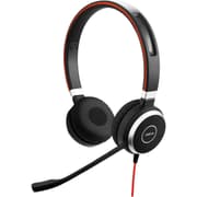 Jabra Evolve 40 MS Headset Microsoft Certified Headphones for VoIP Softphone with Passive Noise Cancellation USB-A Cable with Controller Stereo Speaker product image