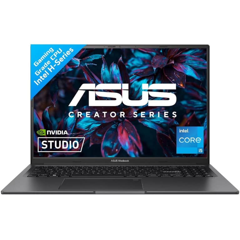 ASUS Creator Series Vivobook 16X (2023) K3605ZF 12Gen Intel Core i5 12500H 12-Cores High-Performance Processor w/ Nvidia RTX 2050 4GB & 144 Hz Display (Customized) - Black