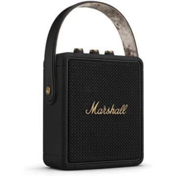 Marshall Stockwell II Portable Bluetooth Speaker Front & Rear Tweeters 360° Sound Metal Grille Water-Resistance 20+ Hours Playtimes