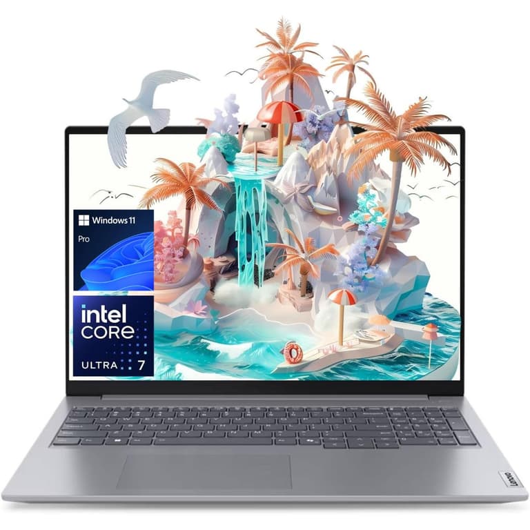 Lenovo Thinkbook 16 Gen 7 (2024) Intel® Ultra 7 155H HIGH Performance 16-Core Intel® AI Boost w/ DDR5 Memory & HUGE Battery (Customized) - Arctic Grey