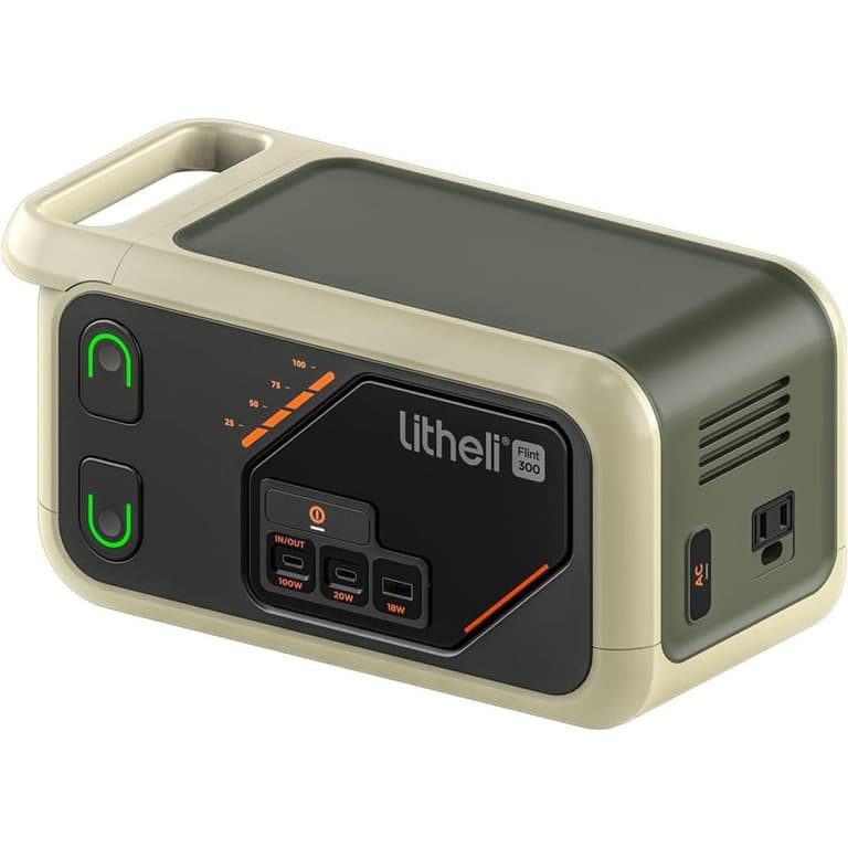 Litheli 300SE Portable Power Station 255Wh with 100W USB-C Two Way Charging AC Outlet with LED Display for Outdoors, Camping, Travel, Emergency