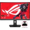 ASUS ROG Strix XG27WCS 27" Curved QHD 2K HDR 180Hz 1ms AI-Powered AMD FreeSync High Adjustable Stand w/ USB Type-C - Black product thumbnail 1