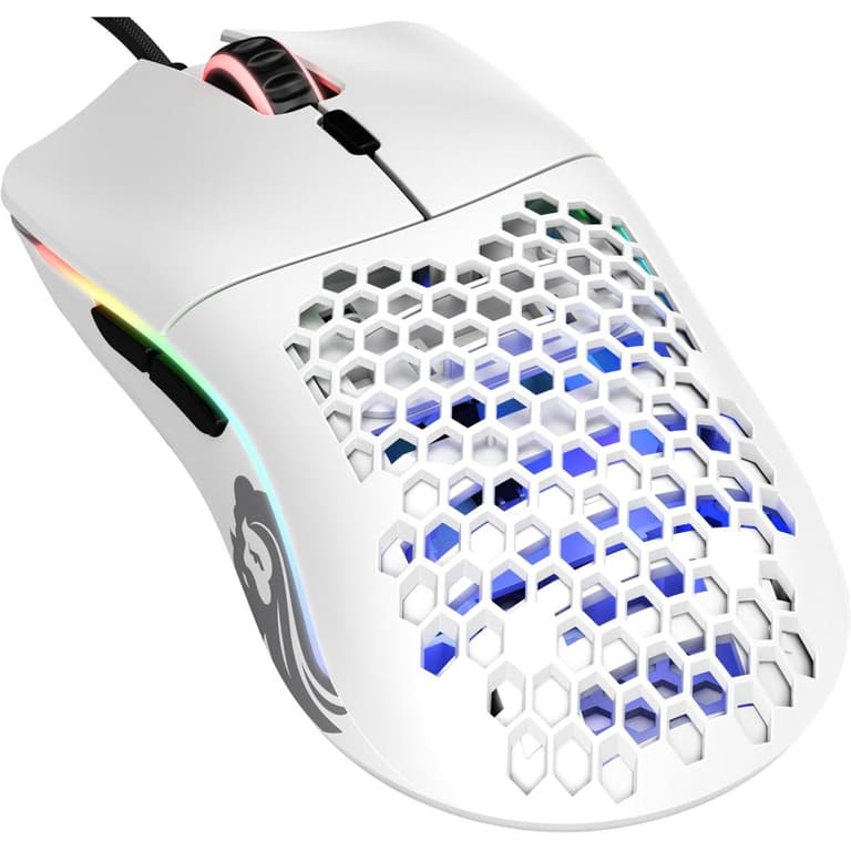 Glorious Model O 67G Superlight Honeycomb Mouse RGB USB Mouse - Matte White