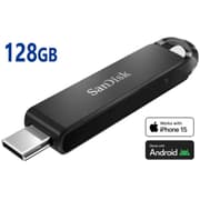 SanDisk 128GB Ultra USB Type-C up to 150MB/s Include Encryption, Backup & Recovery Apps Flash Drive For phones, laptops, & Tablets , Black product image