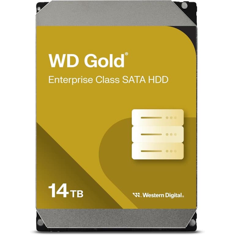 Western Digital 14TB WD Gold Enterprise Class Internal Hard Drive HDD 7200 RPM Class SATA 6 Gb/s512 MB Cache