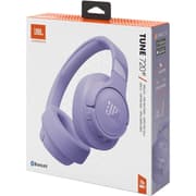 JBL Tune 720BT Wireless Over-Ear with JBL Pure Bass Sound Bluetooth 5.3 Up to 76H Battery Life & Speed Charge, Lightweight, Comfortable & Foldable Design - Purple product image