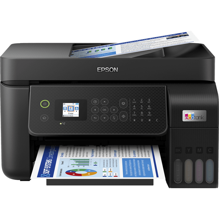 Epson Ecotank L5290 3-In-1 Office Ink Tank Printer A4 Colour Printer w/ ADF Wi-Fi & Color LCD Screen up to 33ppm/15ppm - Black