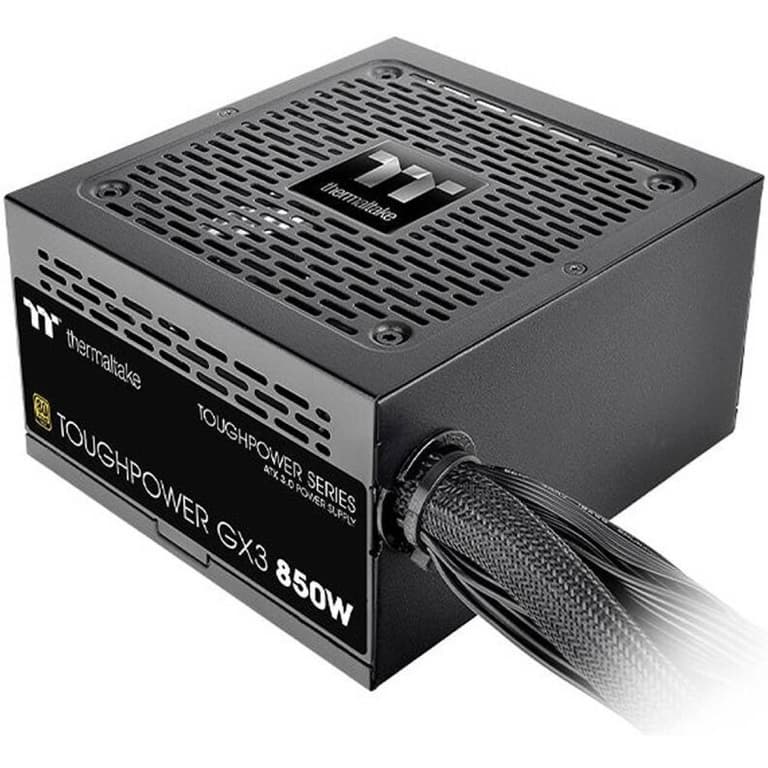 Thermaltake Toughpower GX3 Non-Modular 850W Power 80+Gold 120mm Fluid Dynamic Bearing Fan PCIe Gen 5.0 Ready - Black