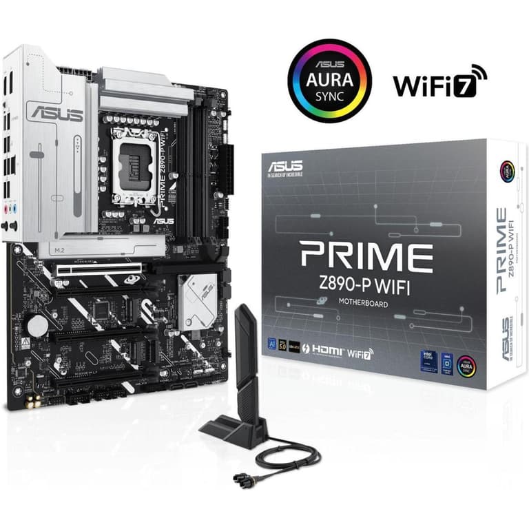 ASUS PRIME Z890-P WIFI 7 Z890 DDR5 LGA 1851 Advanced AI PC-ready 4x M.2 SSD PCIe® 5.0 Thunderbolt™ 4 USB Type-C® 2.5Gb Lan