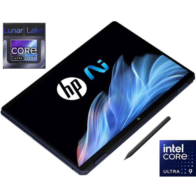 HP OmniBook Ultra Flip (2024) 14-fh0004ne NEW Intel Core Ultra 9 Gen II 288V EVO Next Gen AI w/ 2.8K OLED 120Hz 360° Touch Display - Athmospheric Blue