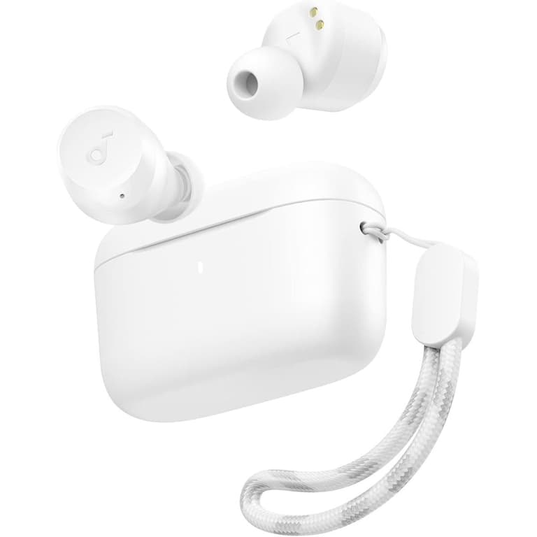 Anker Soundcore A25i Bluetooth 5.3, App Custom Sound 28 Hours Playtime Water Resistant 2 Microphones for Clear Calls Unique Earphone Mode - White