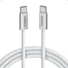 Anker Zolo 240W USB Type-C to USB Type-C Cable, Braided and Dirt-Free Type C Fast Charging 1.8m Cable - White product thumbnail 1