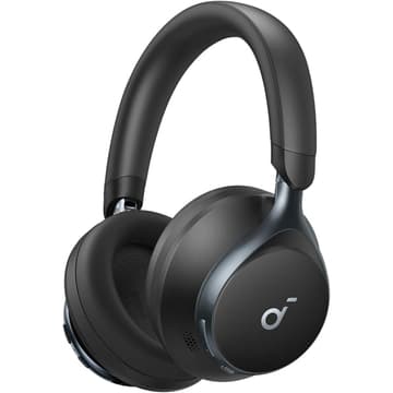 Anker Soundcore Space One, Active Noise Cancelling Headphones, 2X Stronger Voice Reduction, 40H ANC Playtime, App Control, LDAC Hi-Res Wireless Audio, Comfortable Fit, Clear Calls, Bluetooth 5.3 - Black