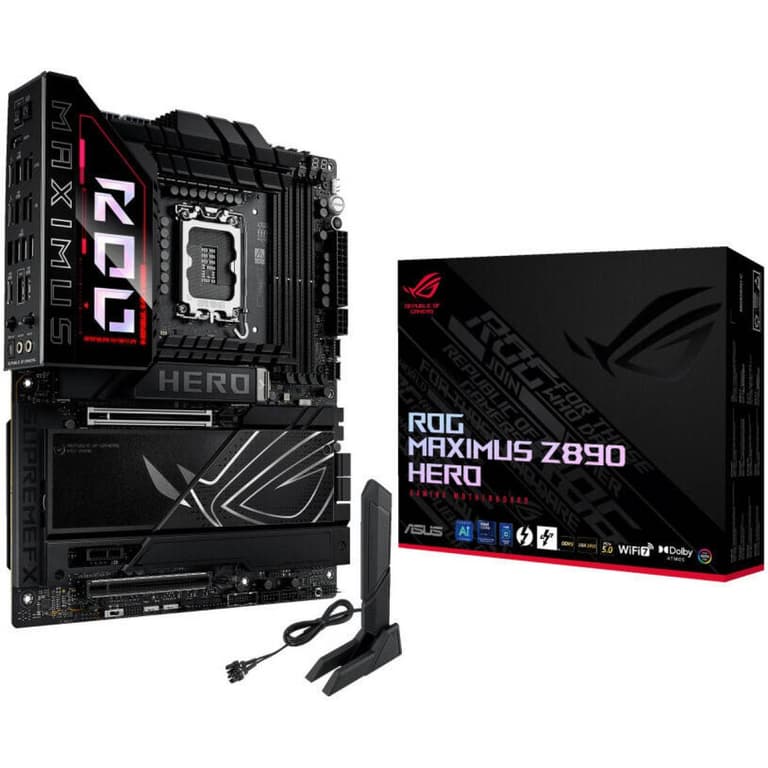 ASUS ROG Maximus Z890 Hero WIFI 7 Z890 DDR5 LGA 1851 Advanced AI PC-ready 6x M.2 SSD PCIe® 5.0 Thunderbolt™ 4 USB Type-C® 2.5Gb Lan