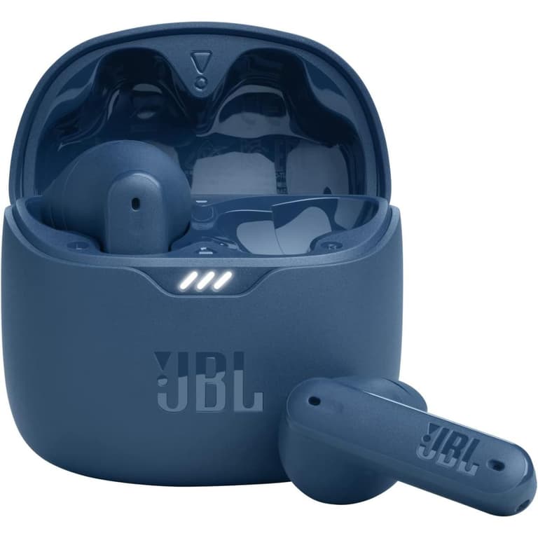 JBL Tune Flex in-Ear Wireless Earbuds True Wireless Active Noise Cancelling with Smart Ambient Pure Bass 12mm Drivers 4 Microphones up to 32 hours Battery Life - Blue