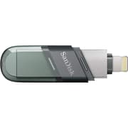 SanDisk 128GB iXpand Flash Drive Flip 2-in-1 Flash Drive w/ Lightning & USB Type-A Connectors Password-Protect Easily Free up Space Your iPhone - Sea Green product image