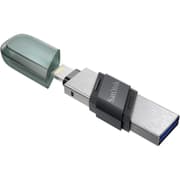 SanDisk 256GB iXpand Flash Drive Flip 2-in-1 Flash Drive w/ Lightning & USB Type-A Connectors Password-Protect Easily Free up Space Your iPhone - Sea Green product image