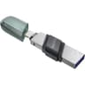 SanDisk 256GB iXpand Flash Drive Flip 2-in-1 Flash Drive w/ Lightning & USB Type-A Connectors Password-Protect Easily Free up Space Your iPhone - Sea Green product thumbnail 1