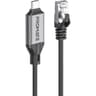 Promate Clink-RJ45 Ultra-Fast Ethernet to USB-C Adapter Cable with 1000Mbps RJ45 Input 5M Tangle-Free Cable Seamless USB-C 3.2 Output for High-Speed Internet product thumbnail 1