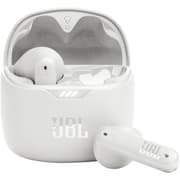 JBL Tune Flex in-Ear Wireless Earbuds True Wireless Active Noise Cancelling with Smart Ambient Pure Bass 12mm Drivers 4 Microphones up to 32 hours Battery Life - White product image