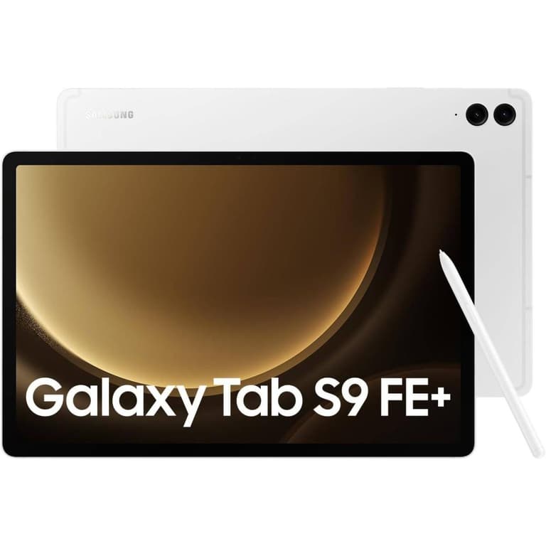 Samsung Galaxy Tab S9 FE+ 12.4" 90Hz Android WIFI 6 Tablet w/ IP68 Rating & 45W Fast Charging (S Pen Included) - Silver