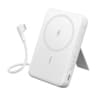 Anker Zolo Magnetic Power Bank, 10,000mAh Wireless Portable Charger with 30W Max Fast Charging, Battery Pack with Built-in USB-C Cable and Adjustable Stand, for iPhone 16/15 Series, AirPods - White product thumbnail 1