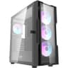 DarkFlash DK431 Glass E-ATX/ATX/M-ATX Computer Case, 4x pre-installed ARGB Fans, Tempered Glass Front Panel, Up to 360mm Radiator & 12x Fans Support, SPCC + Tempered Glass Materials - Black product thumbnail 1