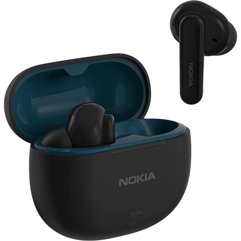 Nokia Go Earbuds 2 Pro True Wireless Earbuds 10mm Drivers Noise Cancellation Up to 24-hours Bluetooth 5.2 Water-Resistant Lag-Free Gaming & Videos - Black