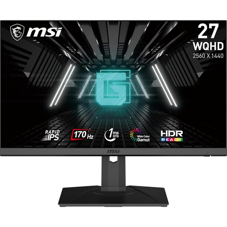 MSI Optix G272QPF 27" 2K HDR Ready Rapid-IPS 170Hz 1ms Nvidia G-Sync Compatible Adjustable Stand