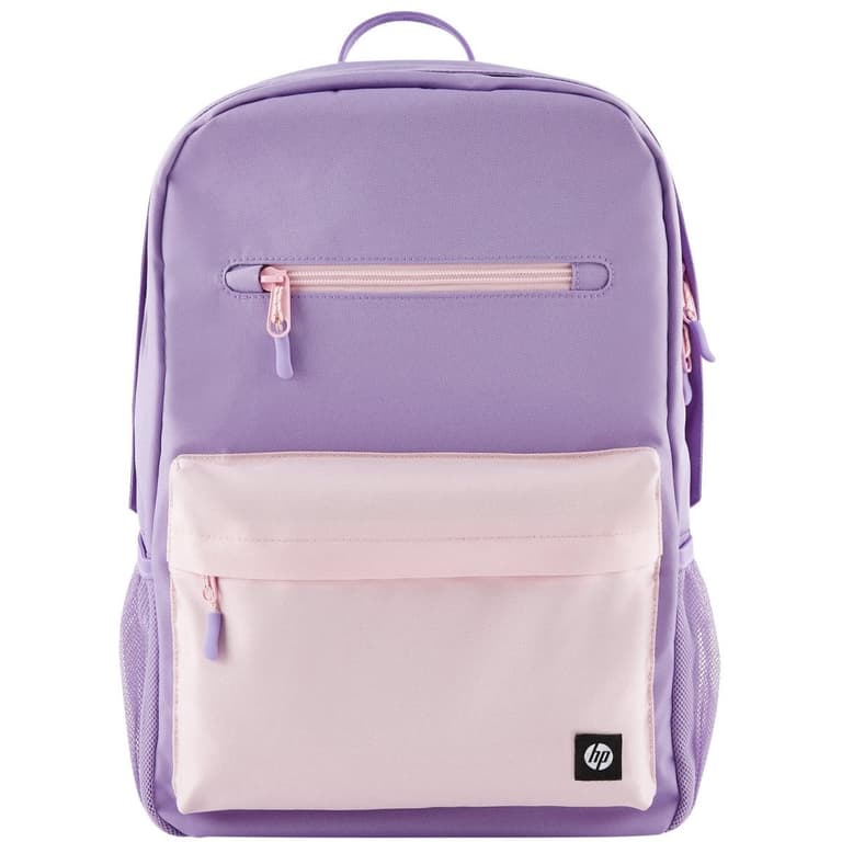 HP Campus Backpack For 15.6" Laptop 17L Puncture-proof Zippers Padded Pocket Water Resistant - Lavender
