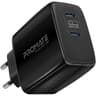 Promate PowerPort-65 65W USB-C Universal Powerful GaN Tech Fast Chargerw/ 2 Type-C Port Adaptive Charging & Over-Charging Protection product thumbnail 1