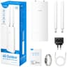 Cudy LT500 Unlocked Outdoor 4G LTE Cat 4 AC1200 Modem Router w/ SIM Card Slot IP65 Detachable Antennas Passive PoE Adapter Included product thumbnail 1